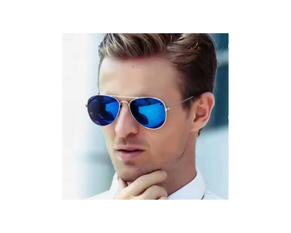 MG Blue Mirror UV Protected Sunglasses 2