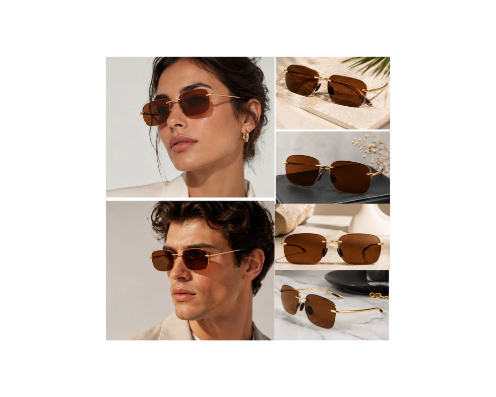 MG 2960 Premium UV Protection Rimless Sunglasses 4