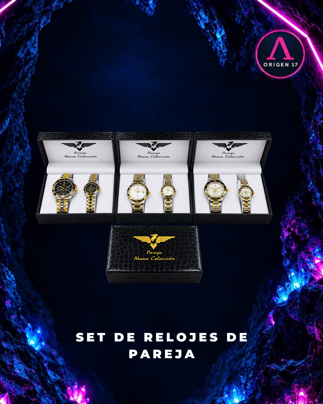 Set Relojes de Pareja💎👩‍❤️‍👨