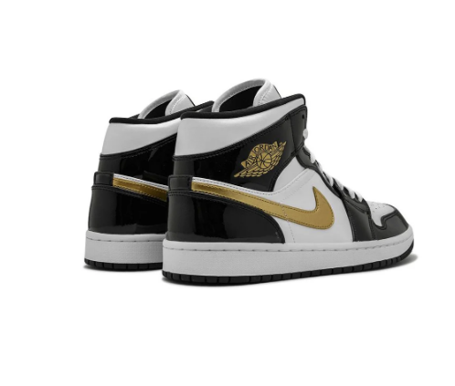 JORDAN 1 MID GOLD SWOOSH 2