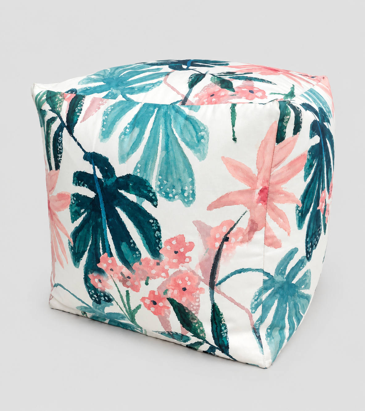 Puff Floral Única Pieza