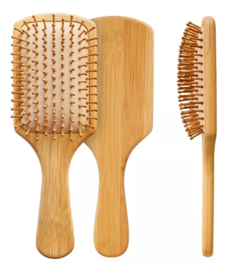 Cepillo de cabello bambú 