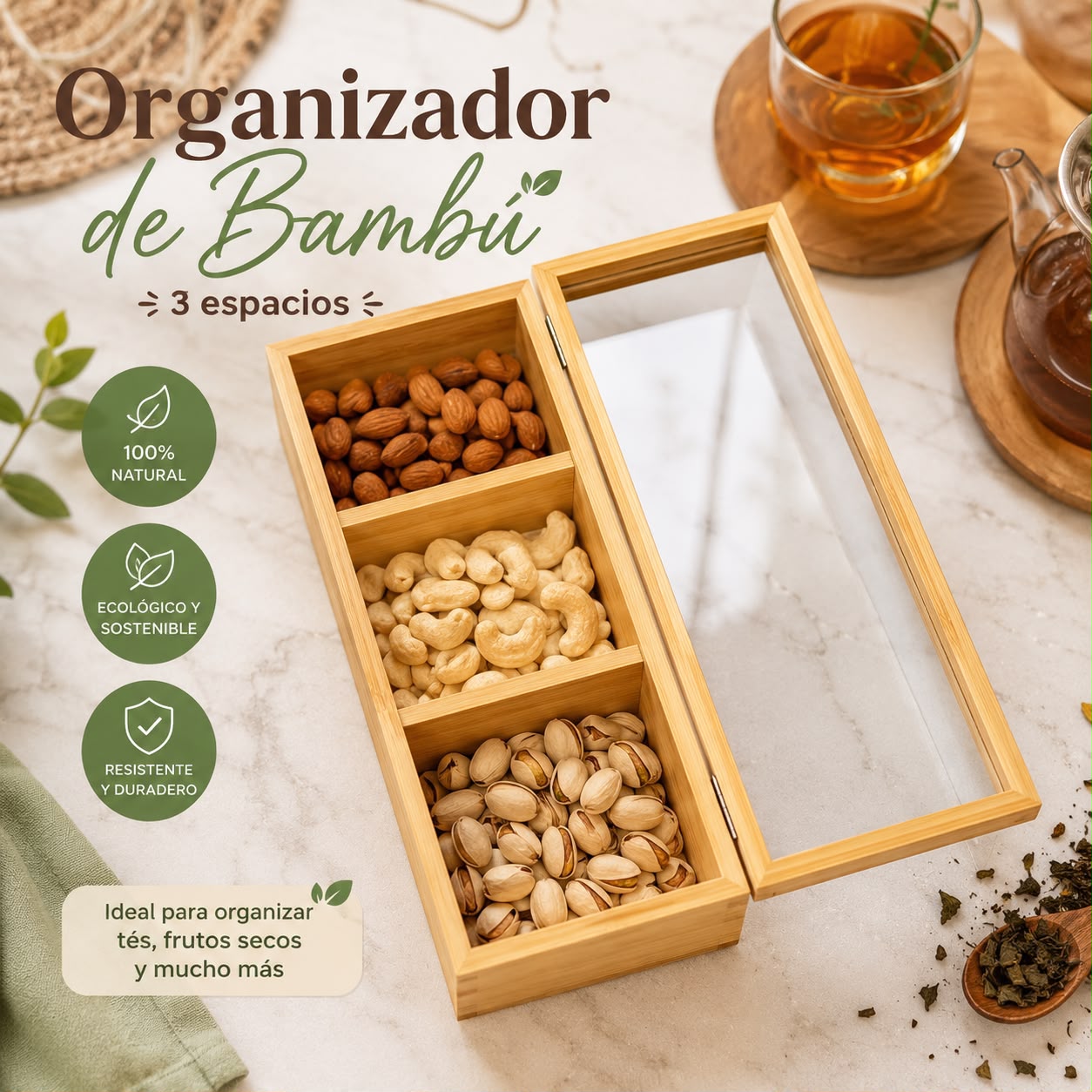 ORGANIZADOR DE 3 DIVISIONES 
