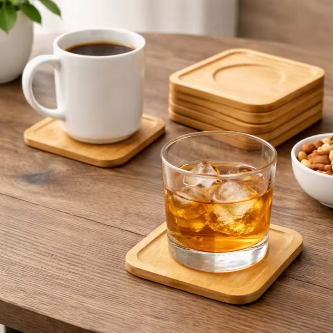 *SET DE 6 POSAVASOS DE BAMBÚ* 2
