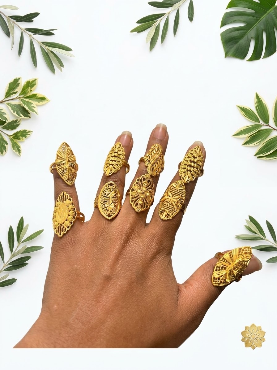 Gold plans Rings B7