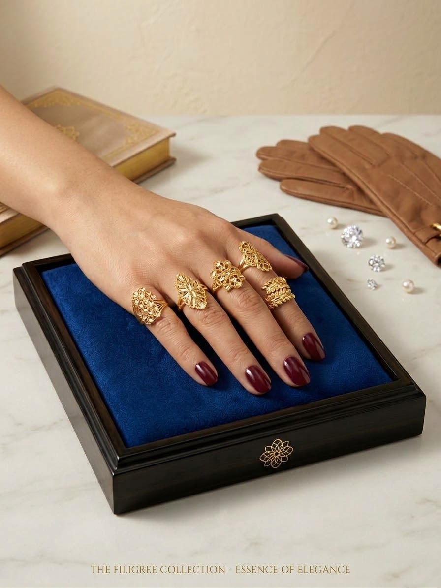Gold plans Rings B7 3