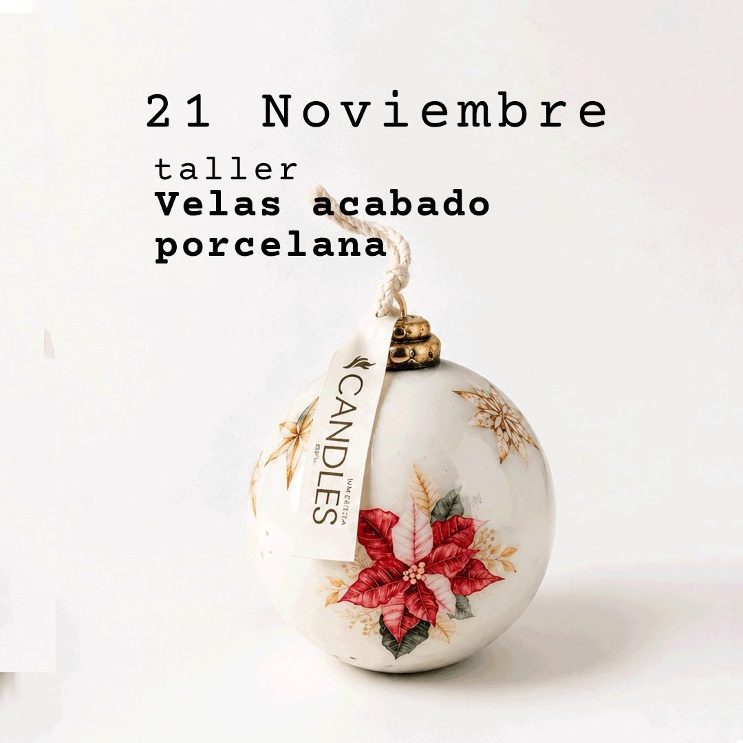 Taller vela porcelana 