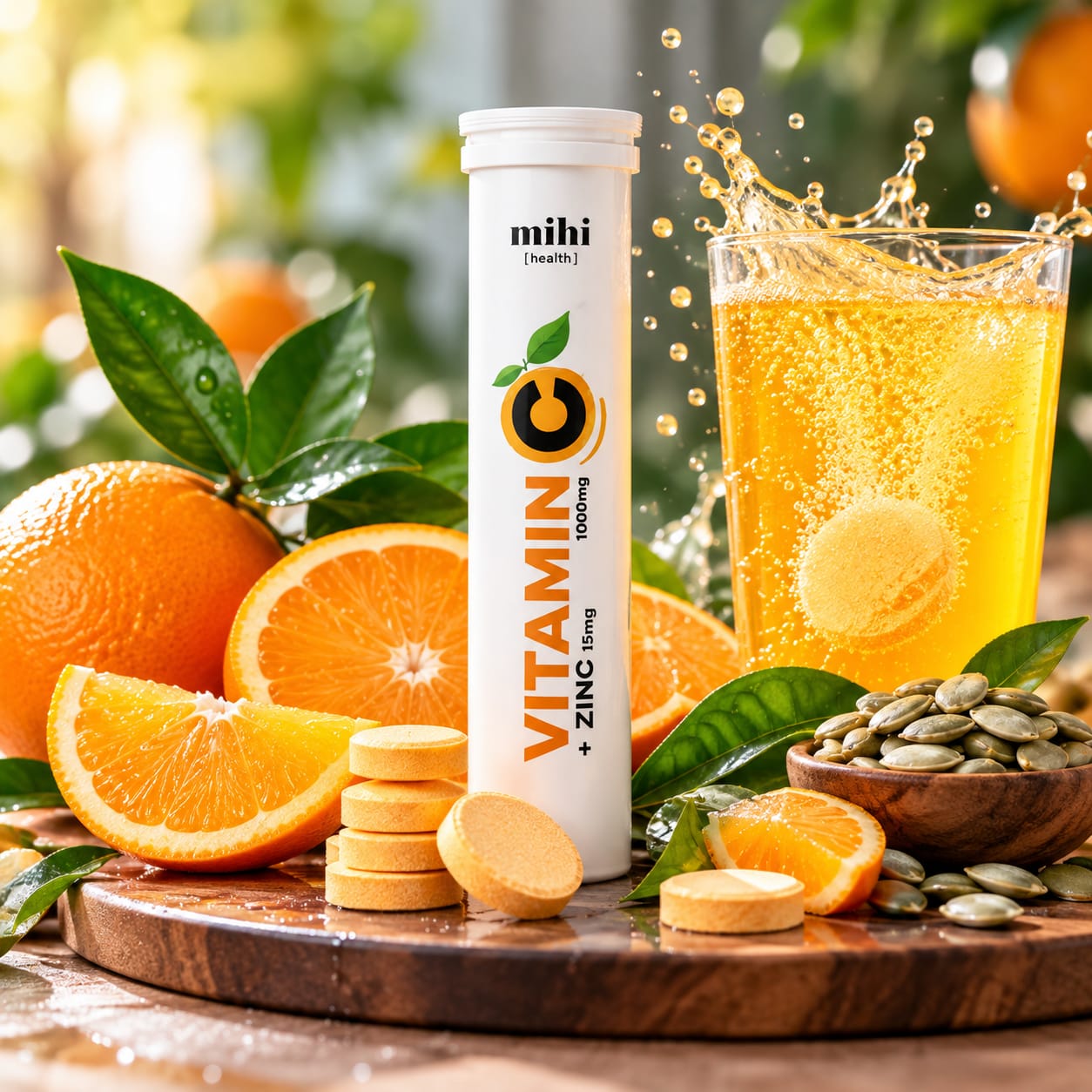 Vitamines. Vitamine C 1000mg + Zinc 15mg