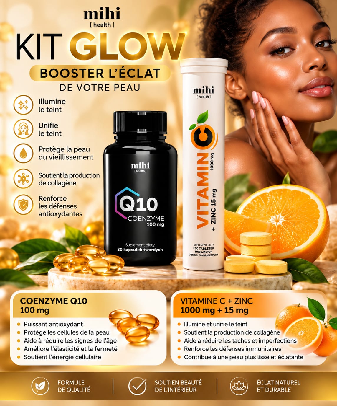 KIT GLOW BOOSTER D'ECLAT DE VOTRE PEAU