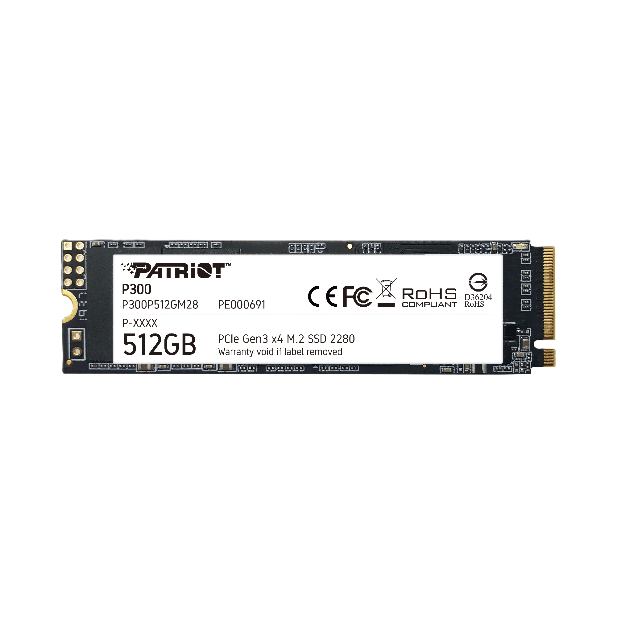 Patriot P300 512GB NVMe M.2 PCIe Gen3 x4 SSD 2