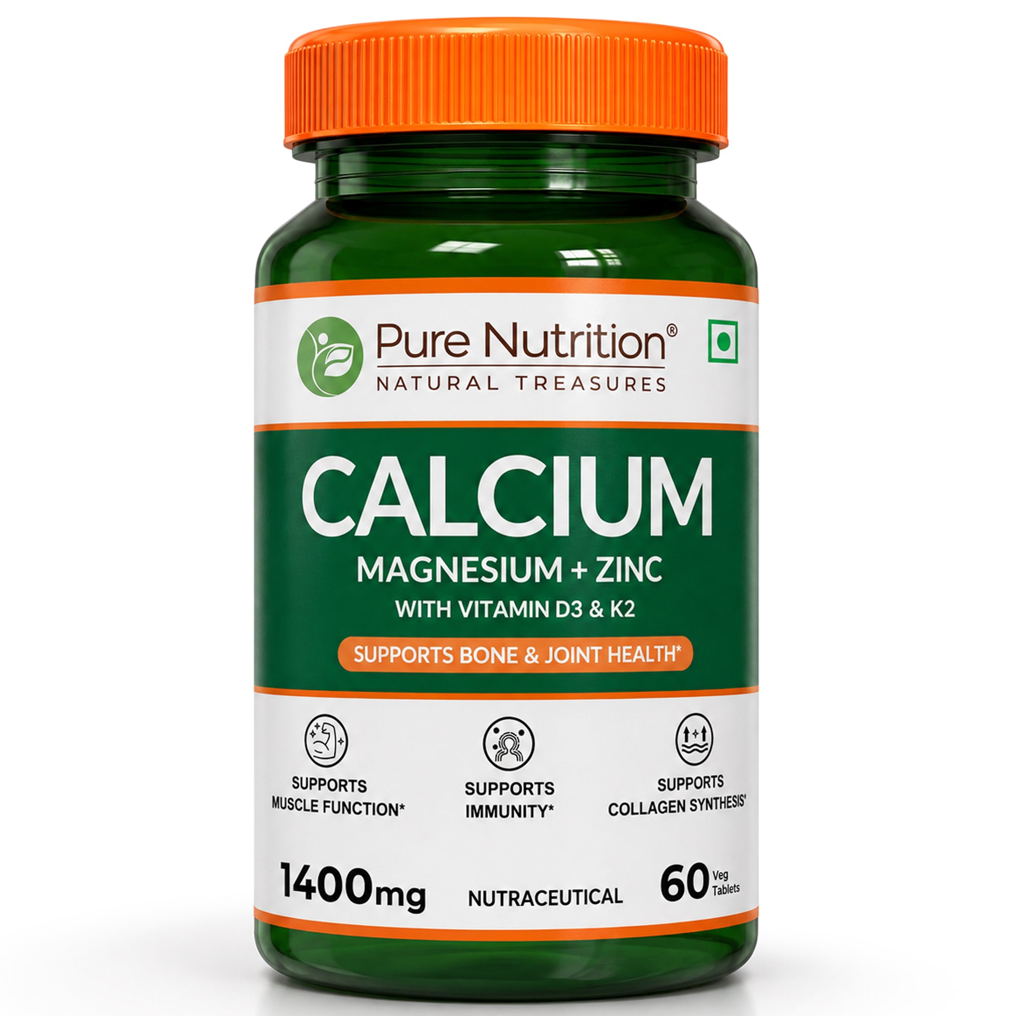 Calcium, Magnésium, Zinc, vit D3 & K2