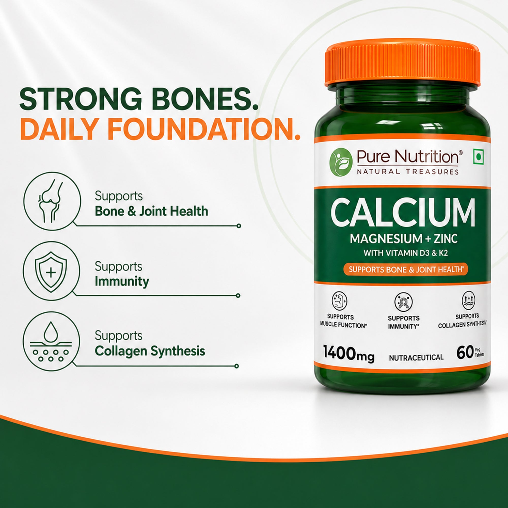 Calcium, Magnésium, Zinc, vit D3 & K2 2