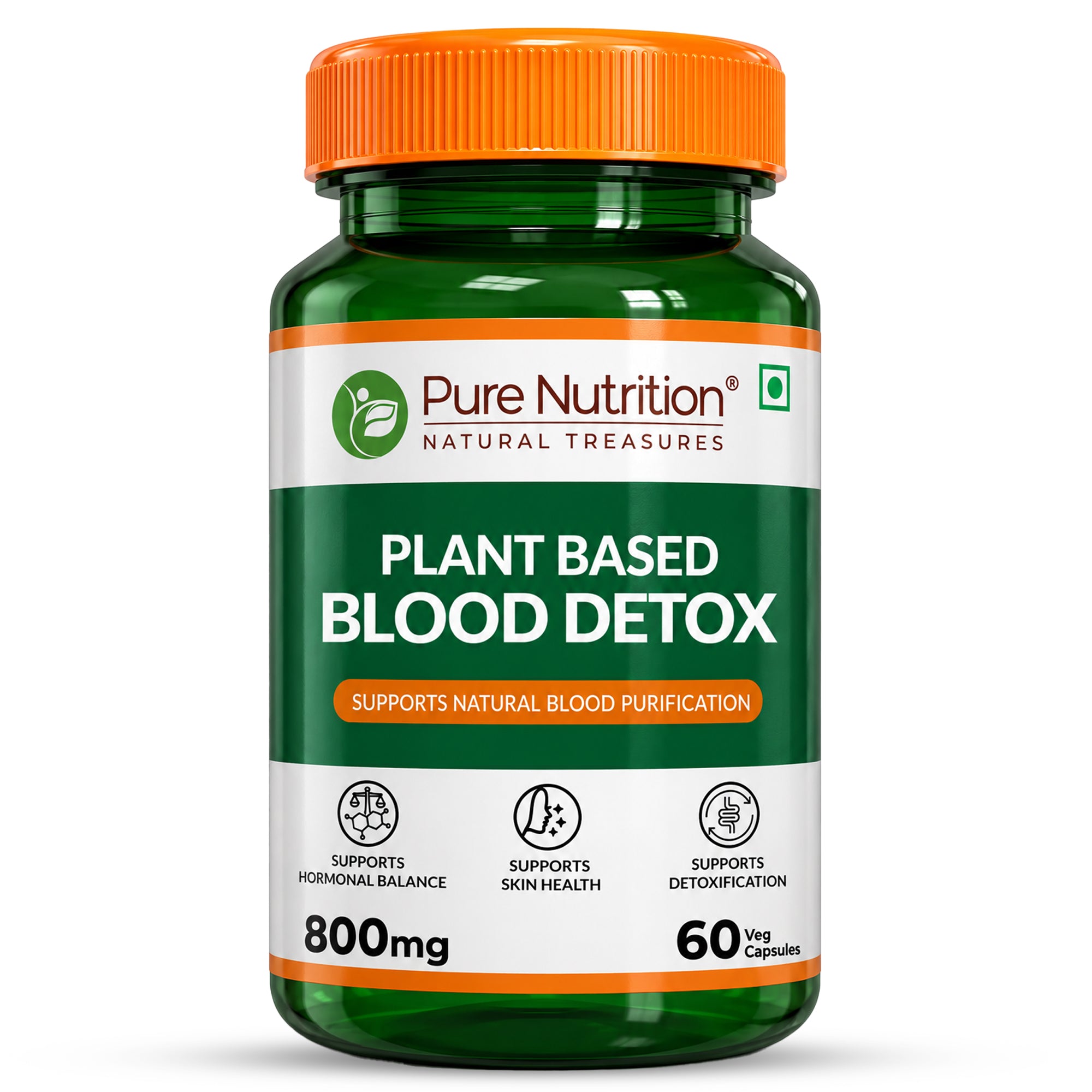 Plant-Based Blood Detox Neem, Manjistha, Beetroot & Turmeric | 800mg