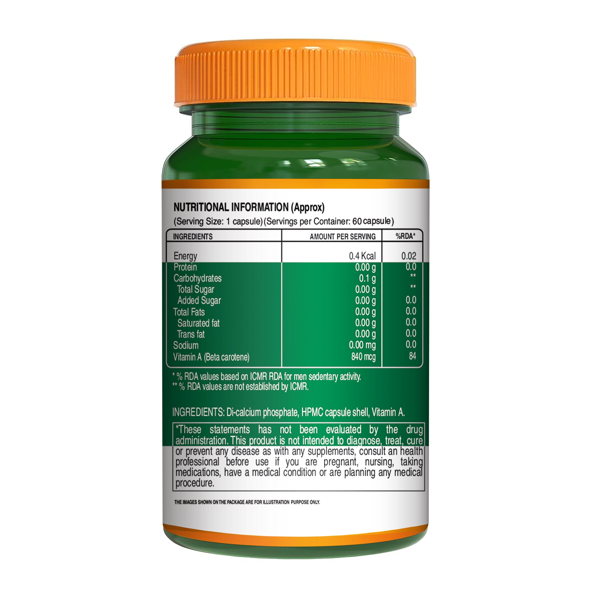 Plant Based Vitamin A - 60 Veg Capsules | Supports Eye Health, Immunity, and Antioxidant Defense 4