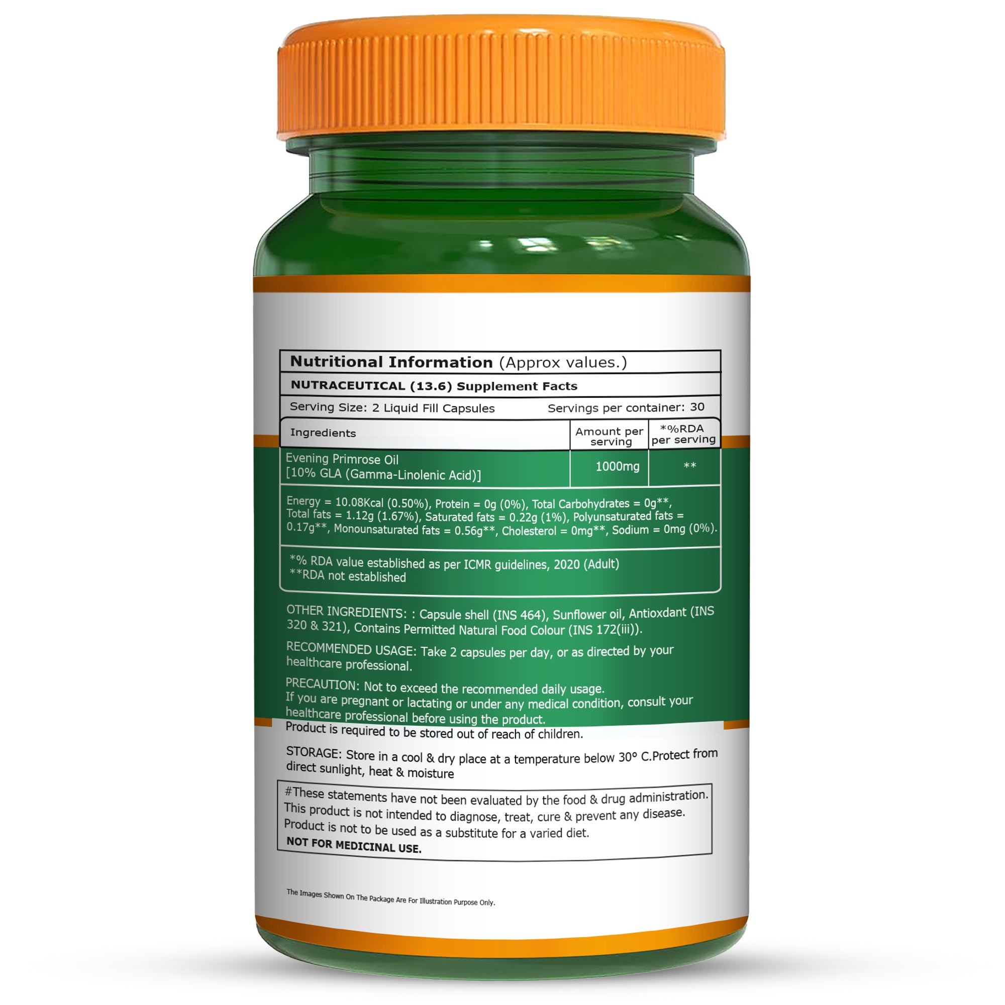 Evening Primrose Oil GLA (Gamma Linolenic Acid) | Hormonal & Skin Support 4