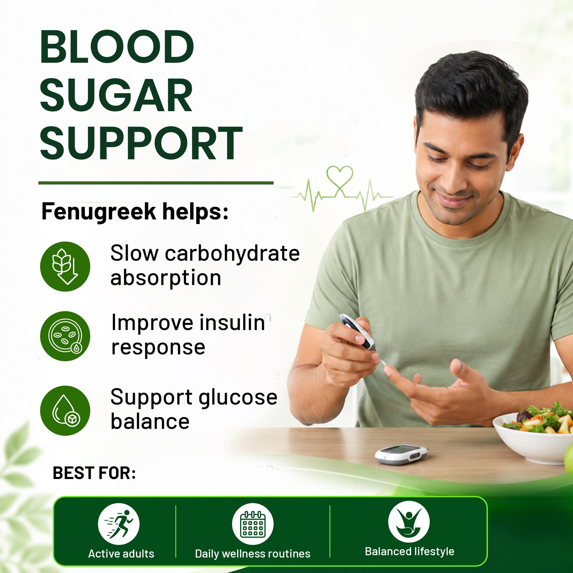 Fenugreek Seed Extract 1200mg Blood Sugar, Metabolism & Wellness | 120 Tablets 2