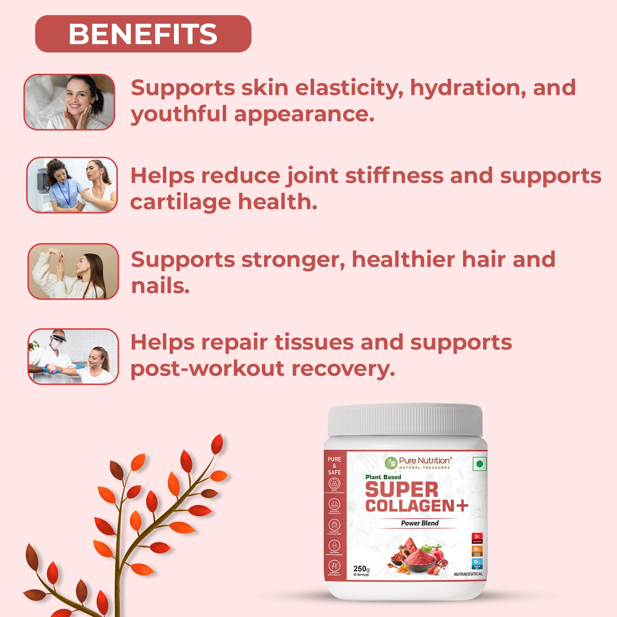 Plant-Based Super Collagen+ – Skin, Hair & Nail Health | Vegan Formula 3