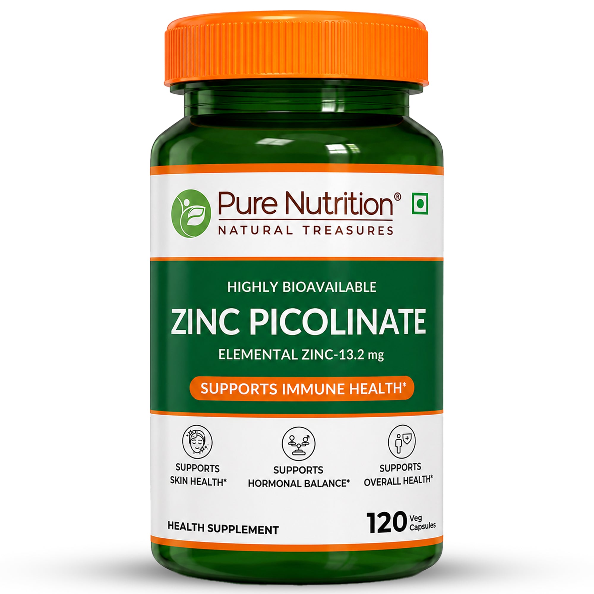 Zinc Picolinate 13.2mg High Absorption | Immunity & Skin Support