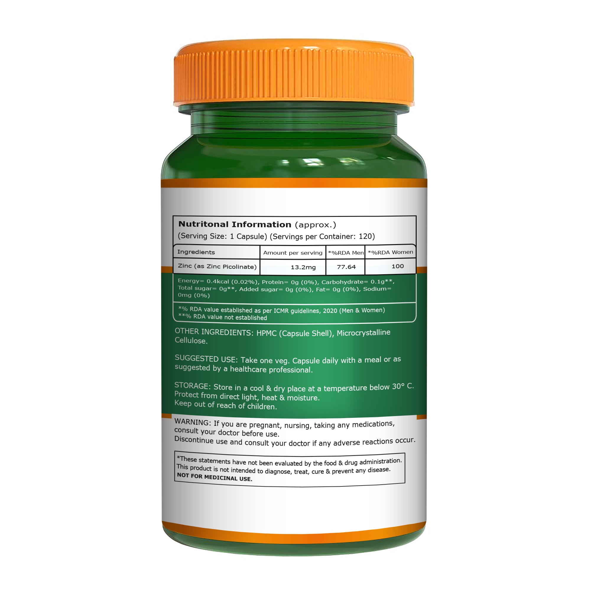 Zinc Picolinate 13.2mg High Absorption | Immunity & Skin Support 4
