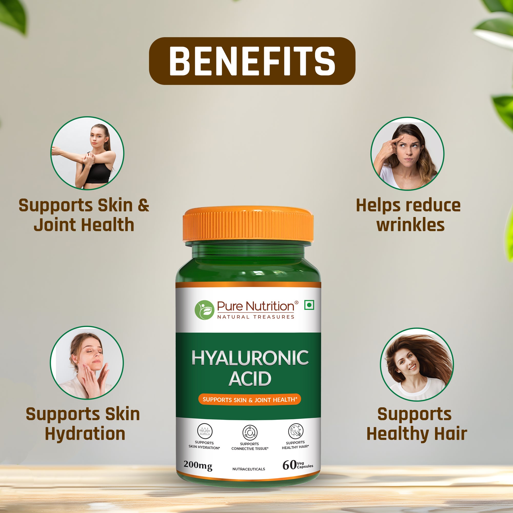 Hyaluronic Acid 200mg Capsules Skin Hydration & Joint Comfort 2