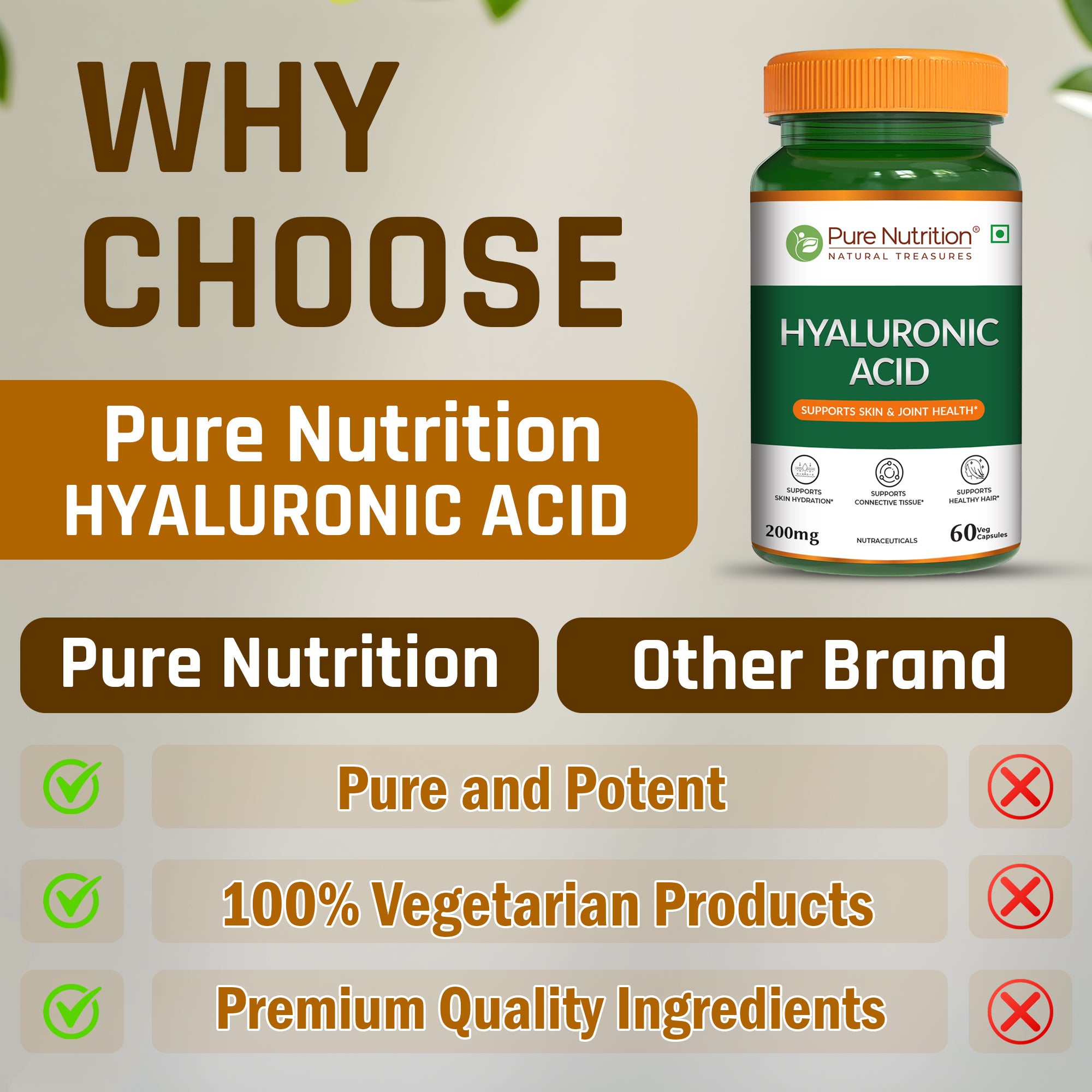 Hyaluronic Acid 200mg Capsules Skin Hydration & Joint Comfort 3