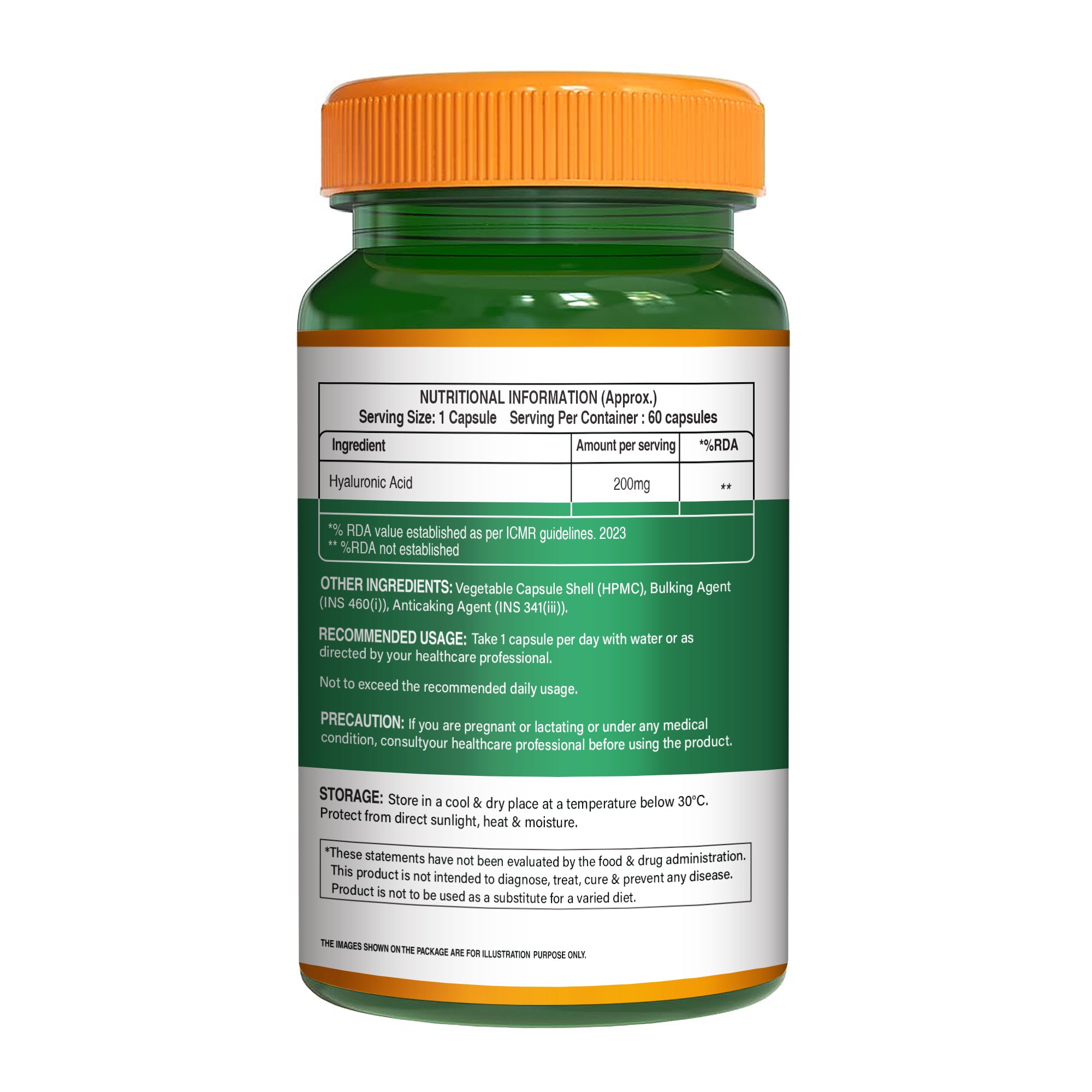 Hyaluronic Acid 200mg Capsules Skin Hydration & Joint Comfort 4