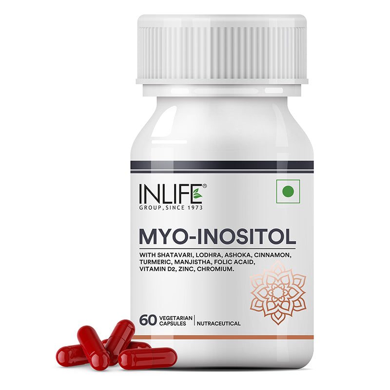 Inlife Myo-Inositol 1000mg Supplement Veg. Capsules