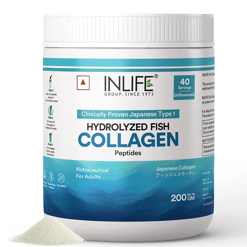 Inlife Hydrolysed Marine Fish Collagen, Unflavoured