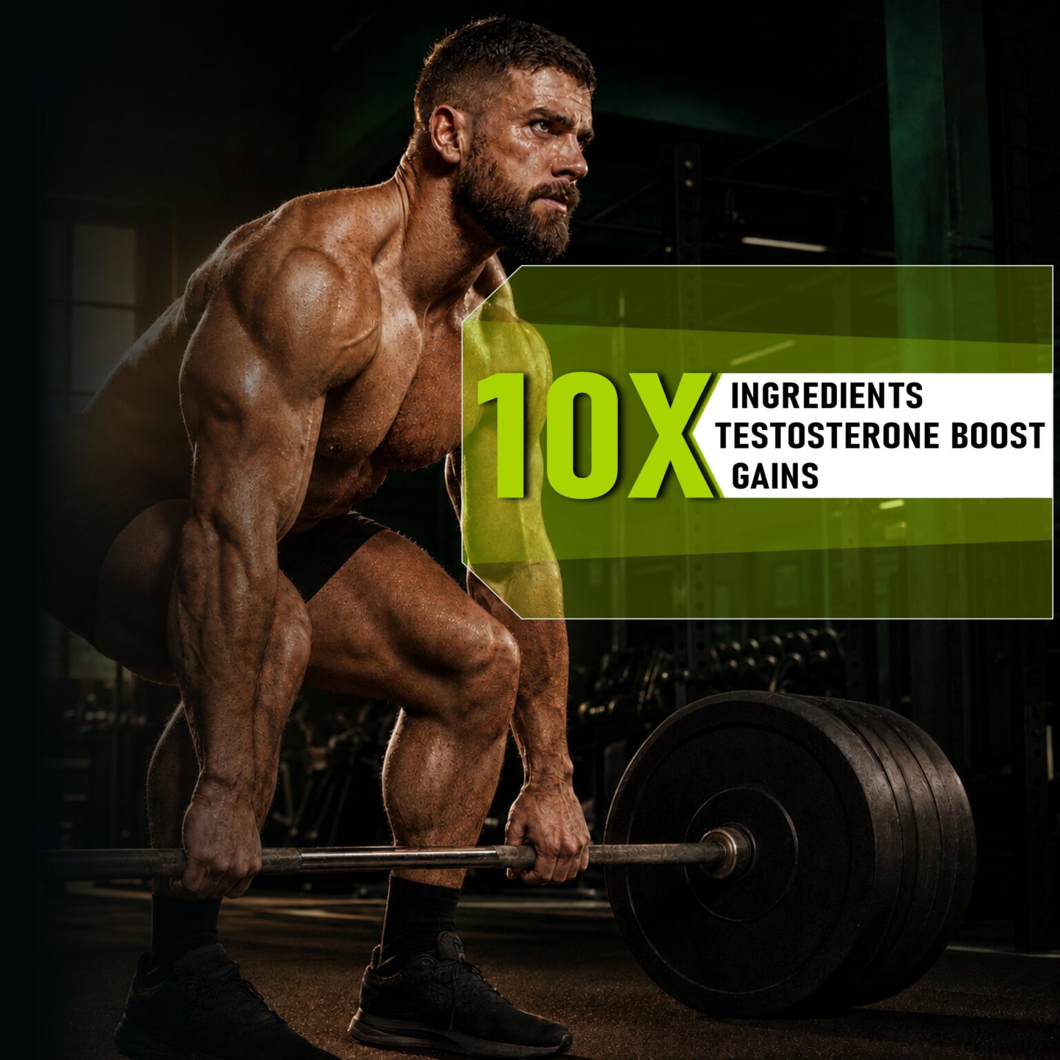 Testo-10X Natural Testosterone Booster for Men with Tribulus, L-Arginine, Ashwagandha and Safed Musli for Strength, Stamina, Energy and Muscle Gain – 60 Tablets 2