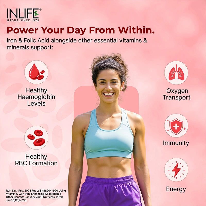 Inlife Chelated Iron Folic Acid Tablets 2