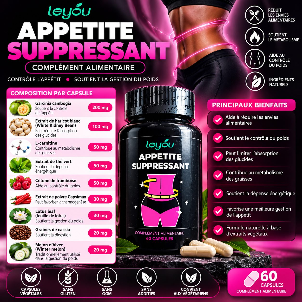 LEYÓÚ – APPETITE SUPPRESSANT | 60 CAP