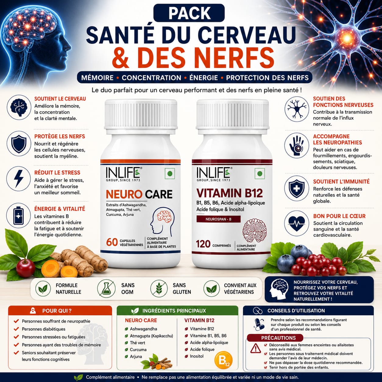 PACK SANTÉ DU CERVEAU & DES NERFS