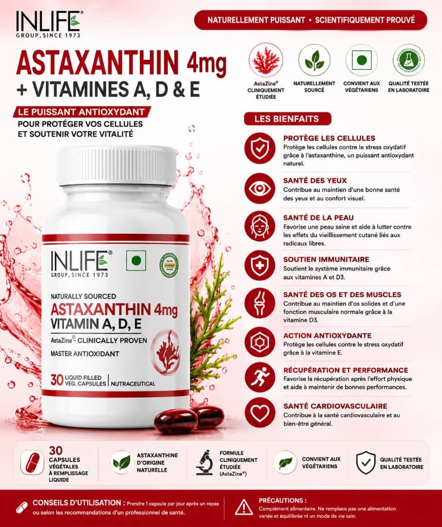 ASTAXANTHIN 4 mg + VITAMINES A, D & E