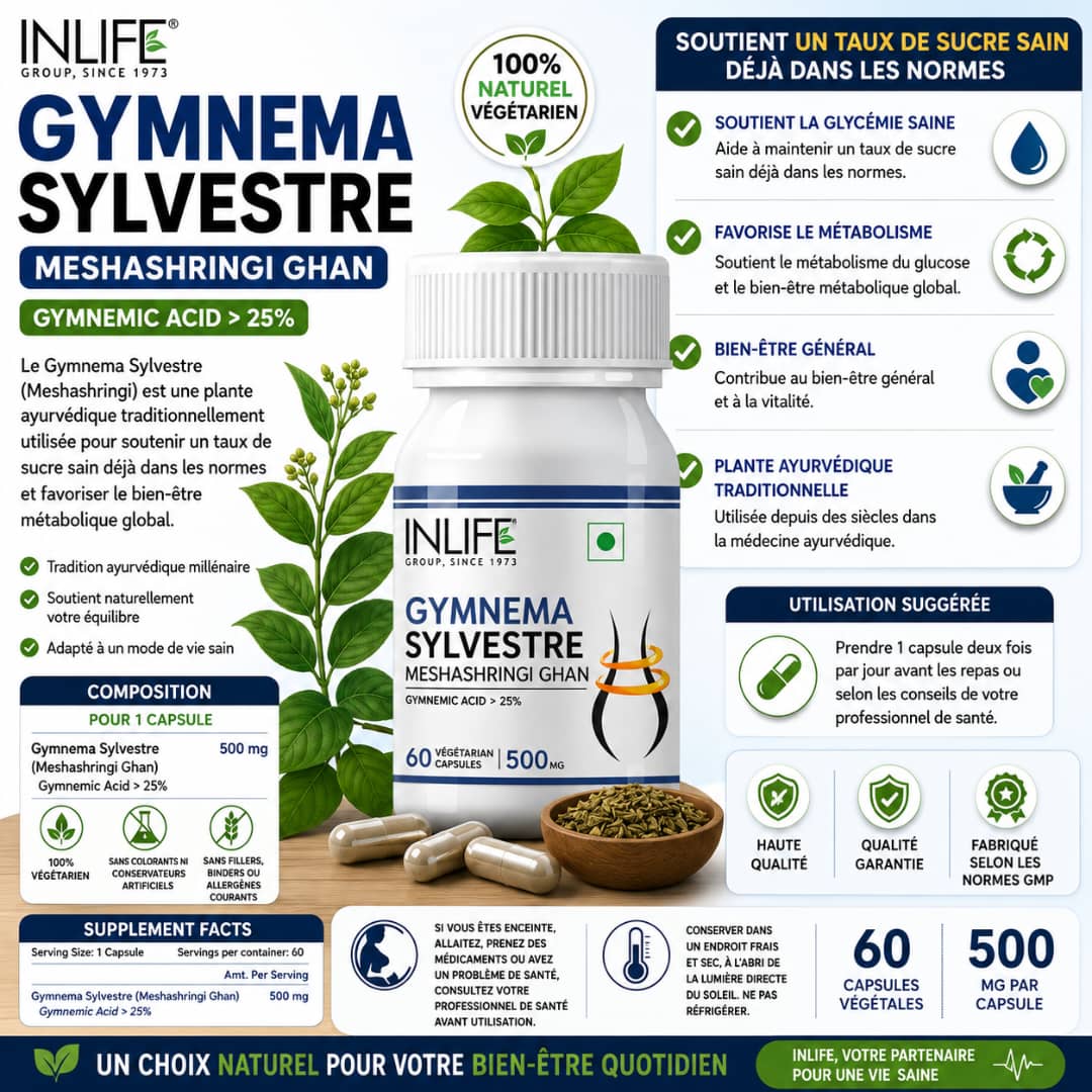 GYMNEMA SYLVESTRE 500 mg – Le destructeur naturel de sucre