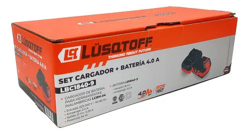 SET CARGADOR + BATERÍA 4 AH 2