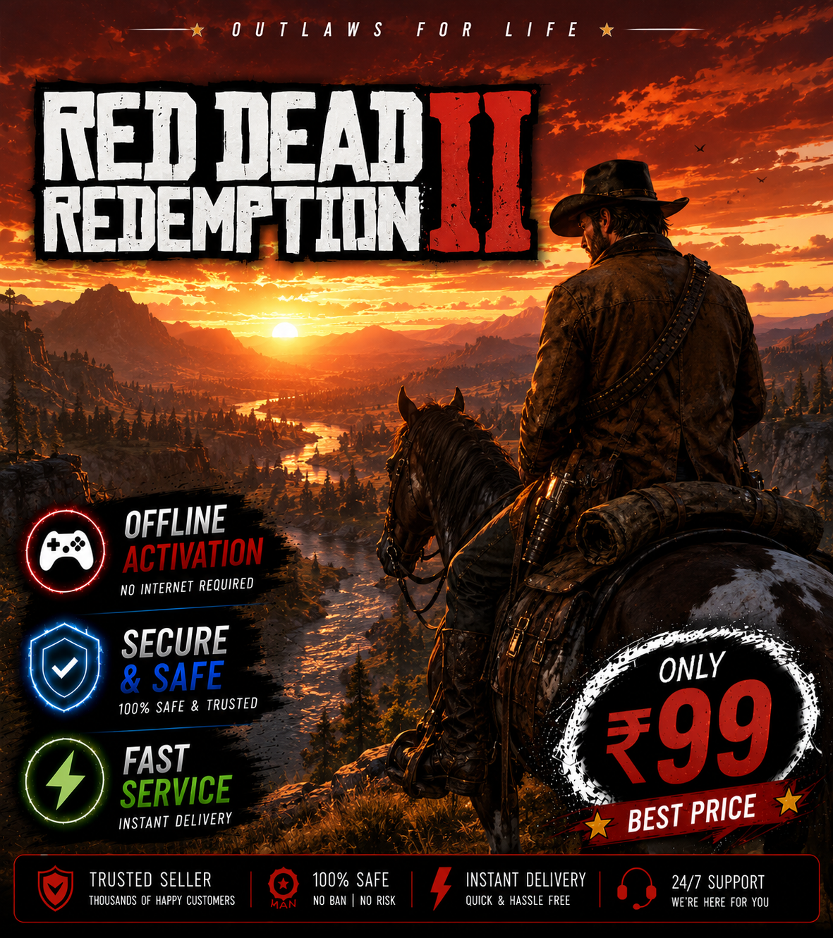 RED DEAD REDEMPTION 2 STEAM+SOCIAL CLUB - NO BYPASS