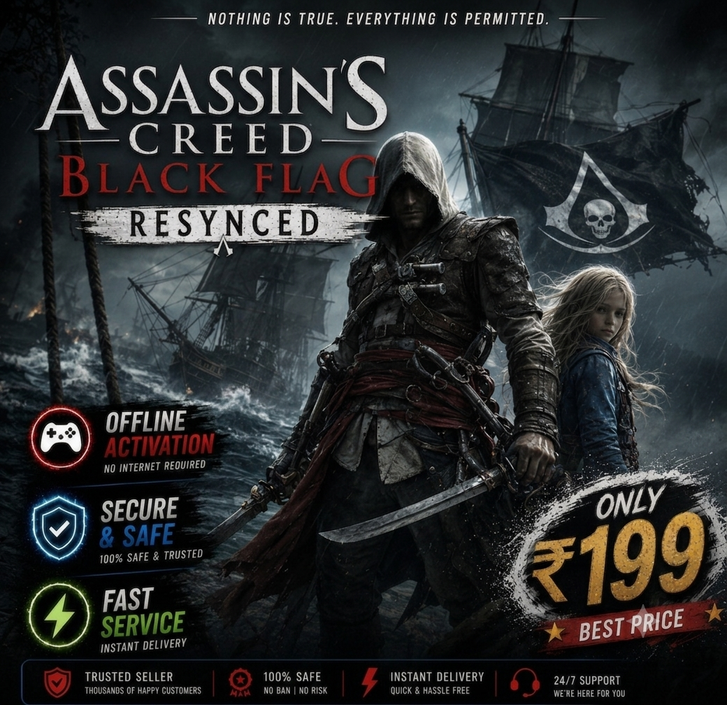 ASSASIN CREED BLACK FLAG RESYNCED -WITH UBISOFT ACCOUNT LOGIN - Image 1