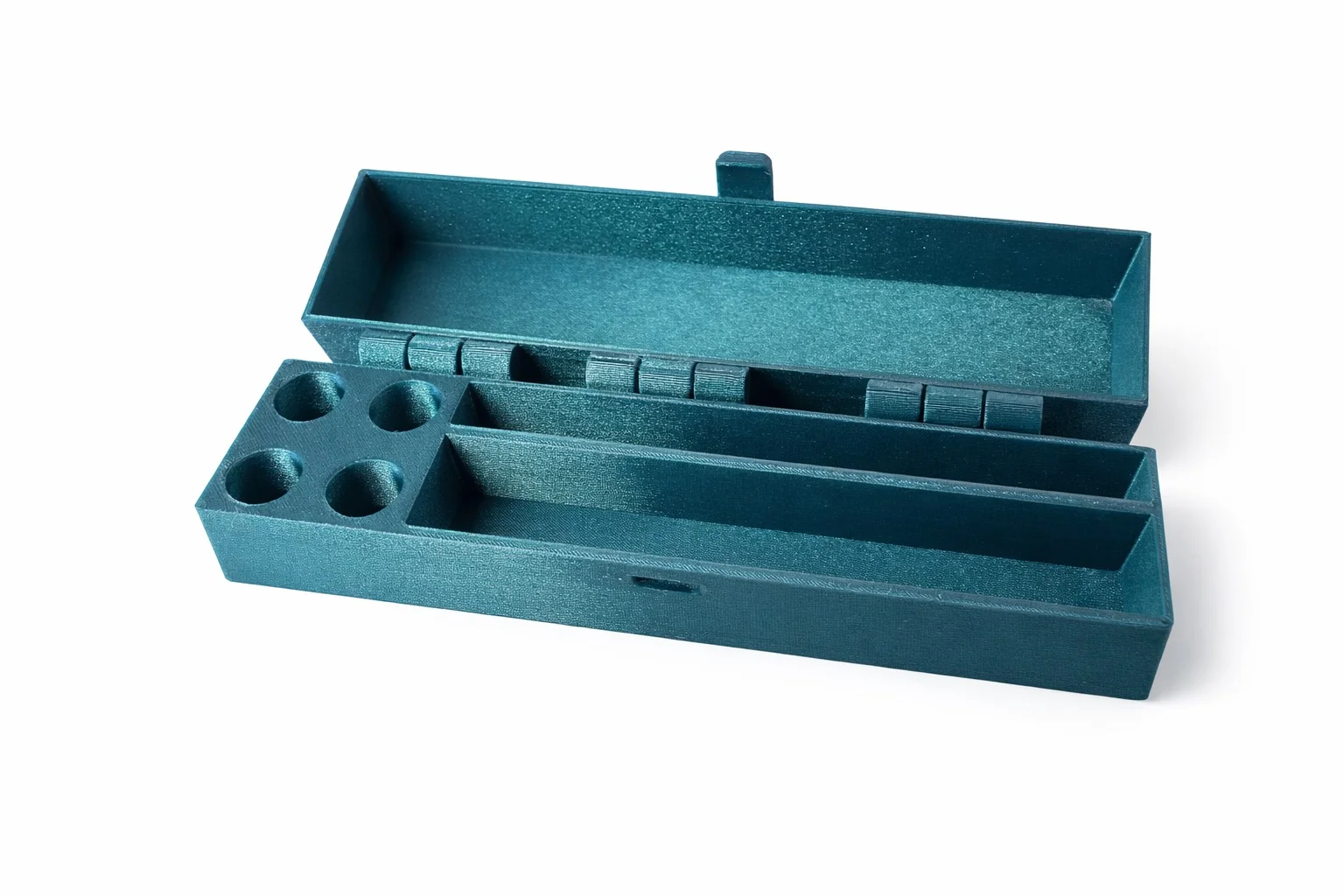 Teal Sparkly Traveler Case - Image 1