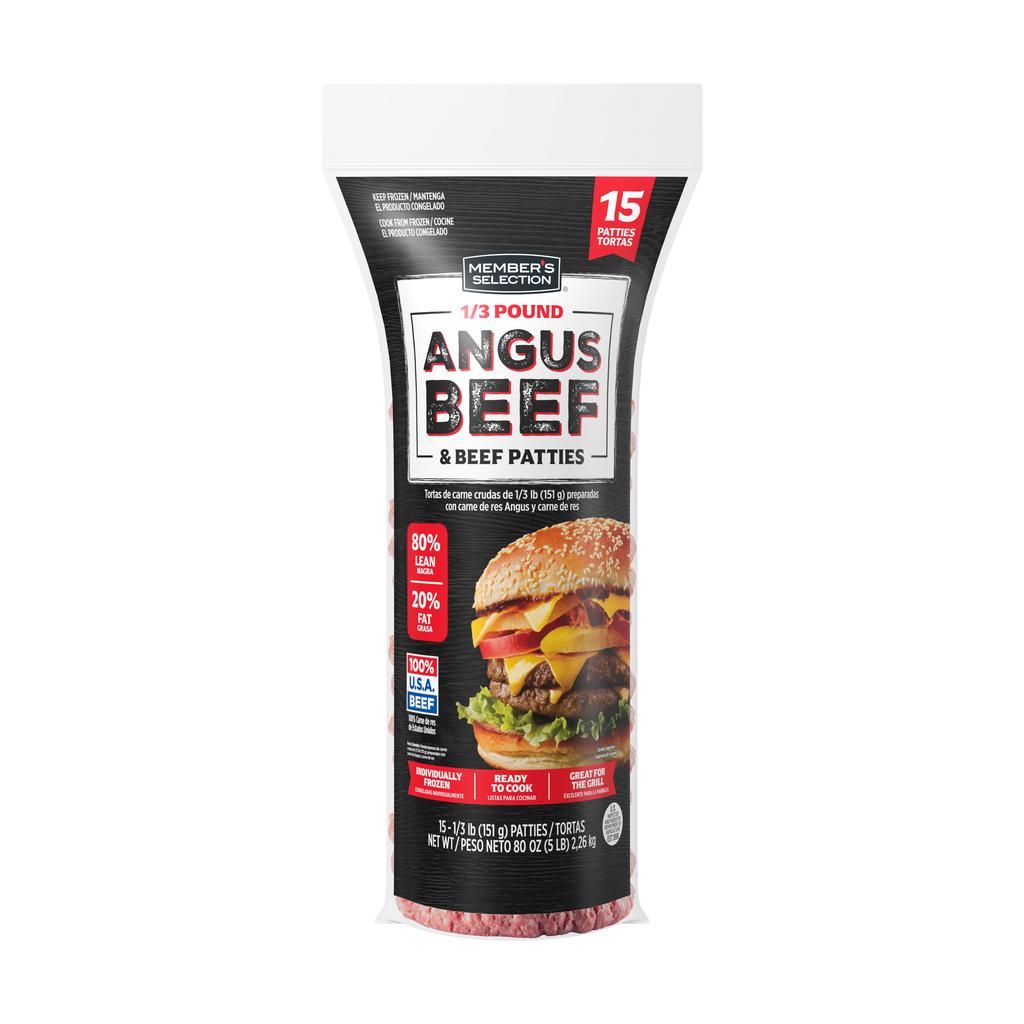 Member’s Selection Hamburguesas de Carne Angus 15 Unidades / 151 g / 5.3 oz