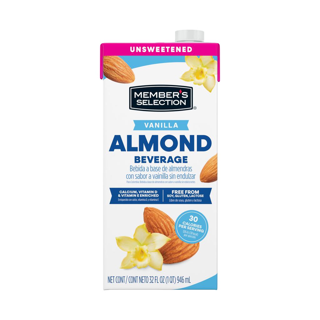 Member's Selection Bebida de Almendra Sabor Vainilla Sin Endulzante 6 Unidades / 946 mL / 32 oz 4
