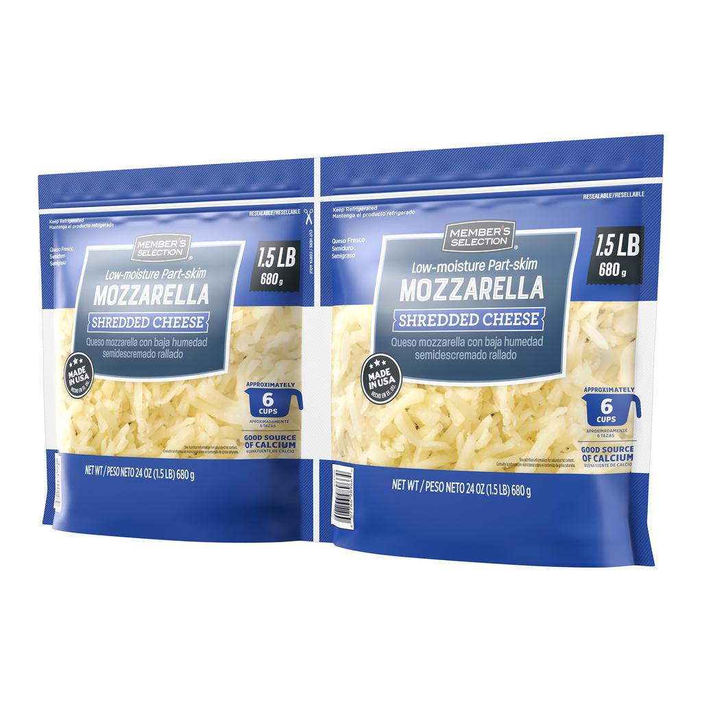Member's Selection Queso Mozzarella Rallado 2 Unidades / 680 g / 1.5 lb 2