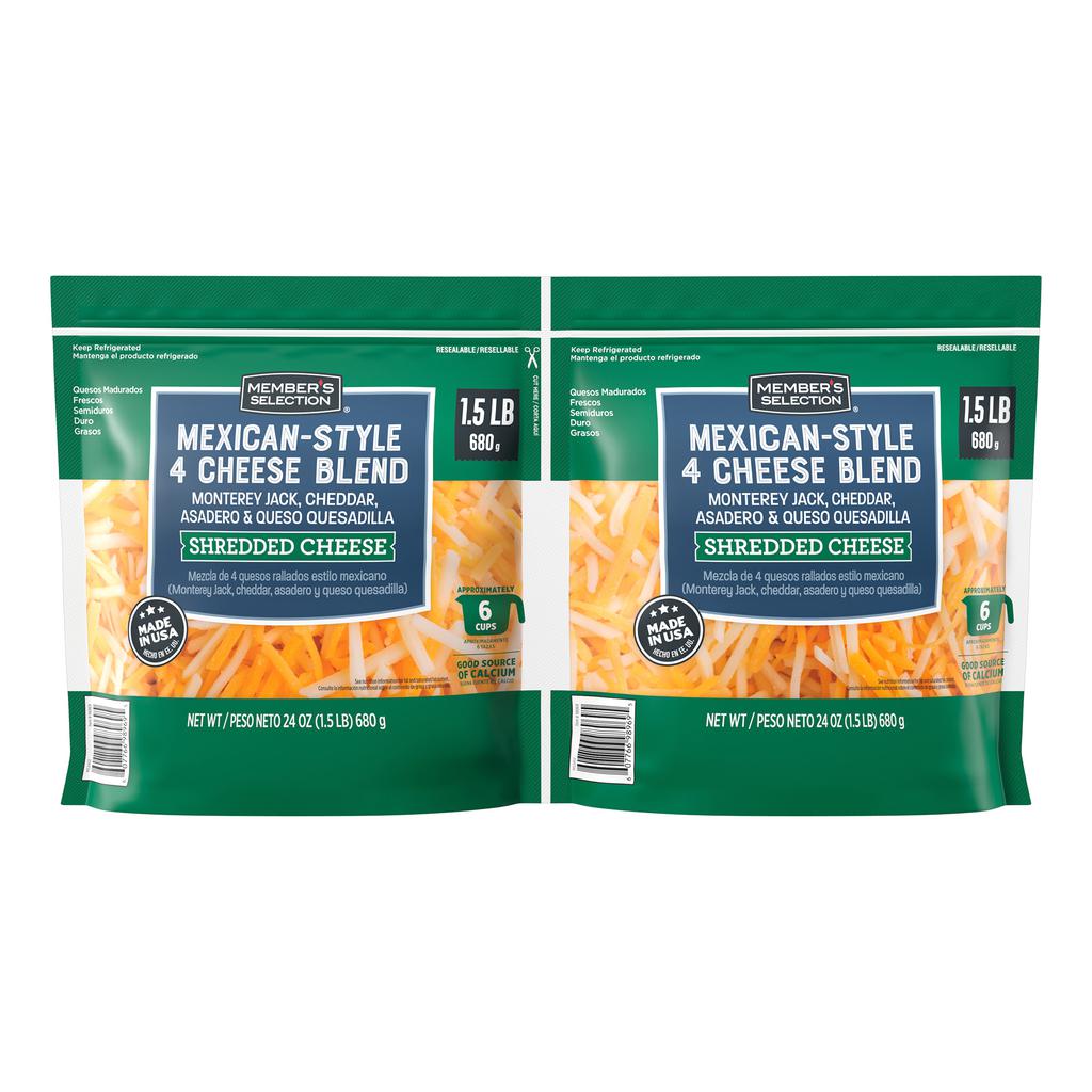Member's Selection Queso Rallado Estilo Mexicano 2 Unidades / 680 g / 1.5 lb