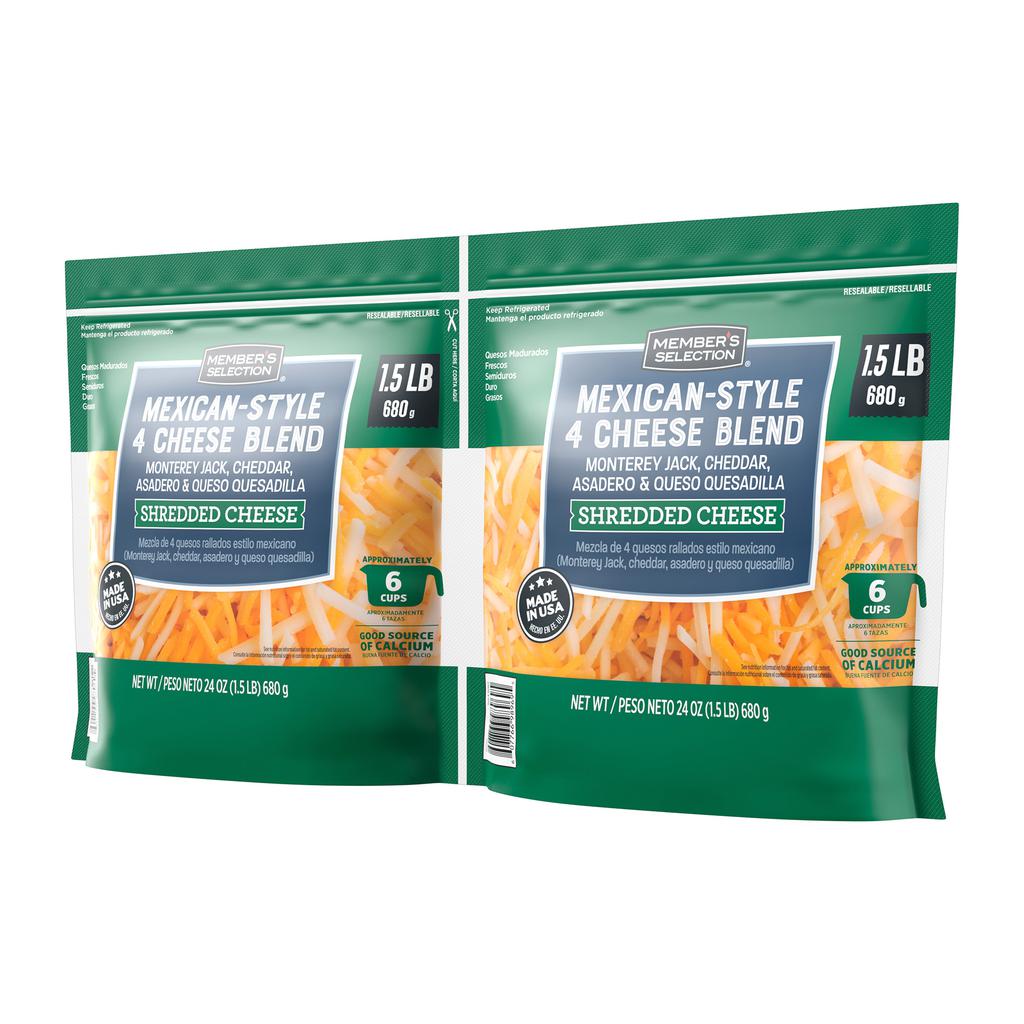 Member's Selection Queso Rallado Estilo Mexicano 2 Unidades / 680 g / 1.5 lb 2