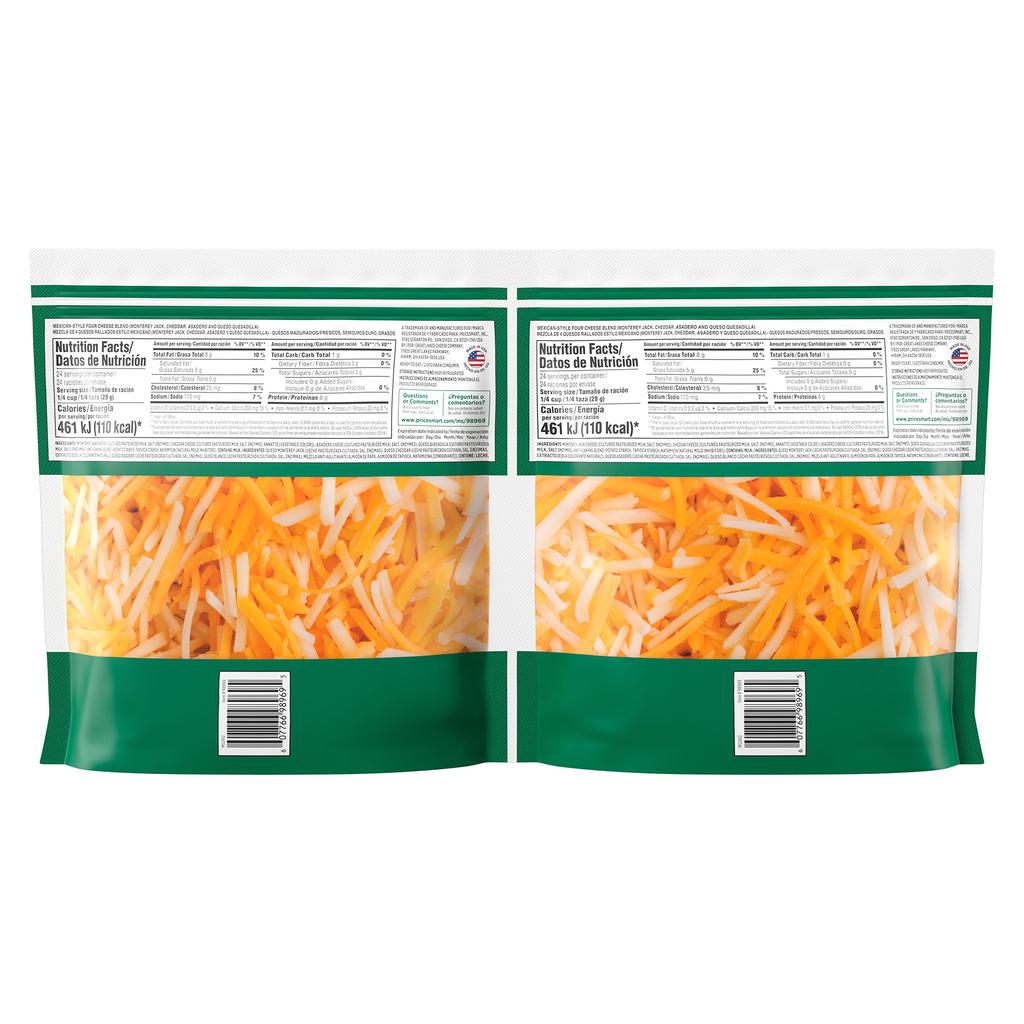 Member's Selection Queso Rallado Estilo Mexicano 2 Unidades / 680 g / 1.5 lb 3