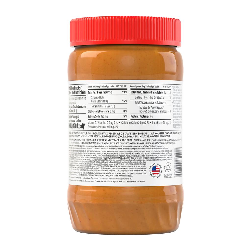 Member's Selection Mantequilla de Maní Cremosa 1.13 kg / 40 oz 3