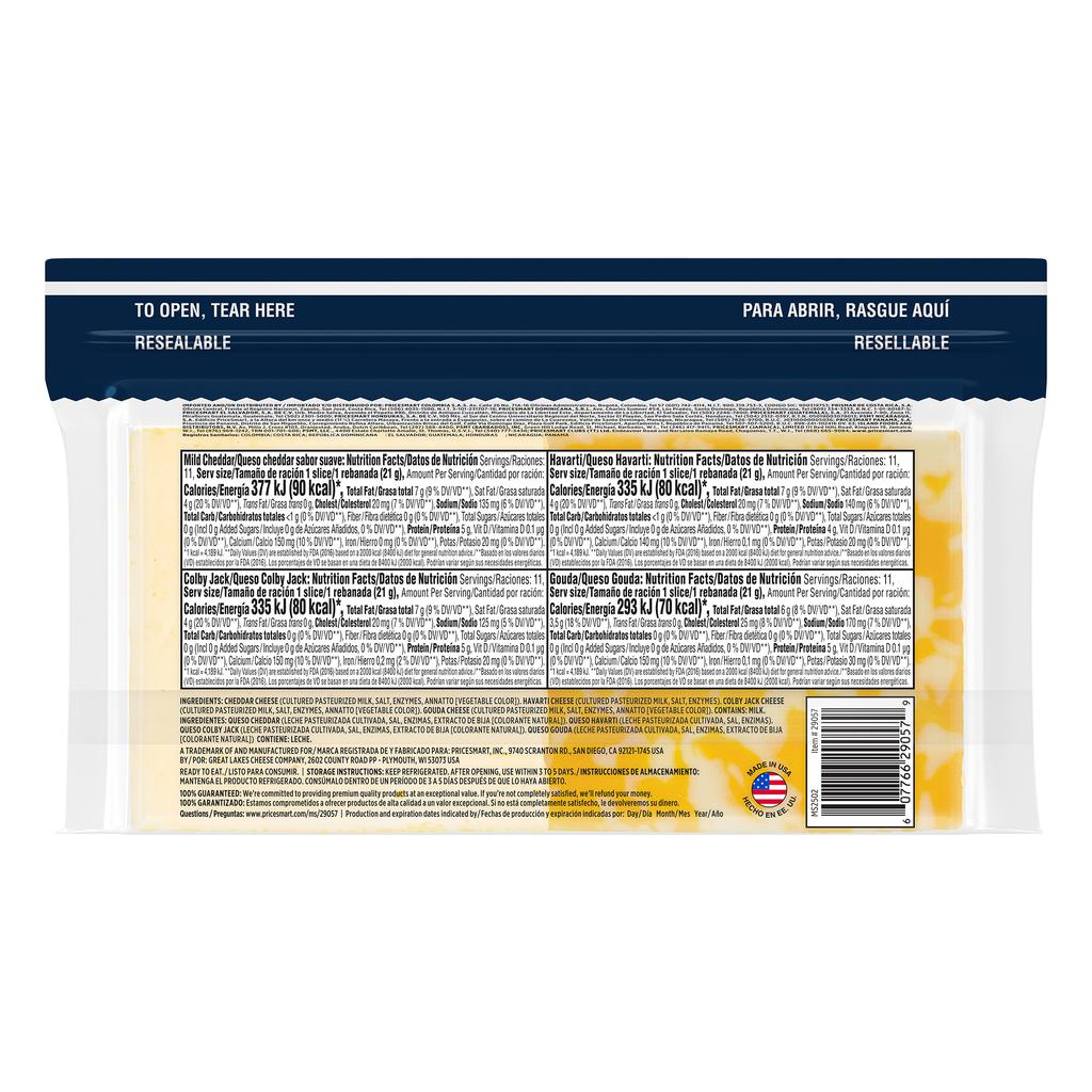 Member's Selection Paquete de Quesos Variados Tajado 907 g / 32 oz 3