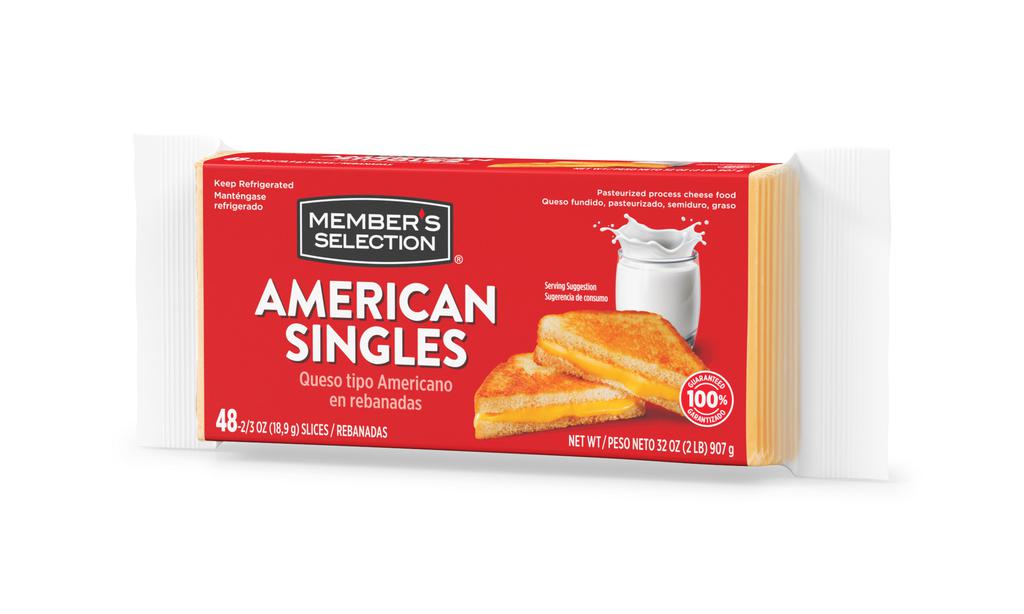 Member's Selection Lonchas de Queso Americano 907 g / 2 lb 2