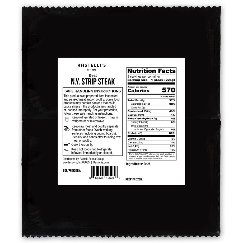Rastelli's New York Strip Steak 2 Unidades / 225 g / 8 oz 2