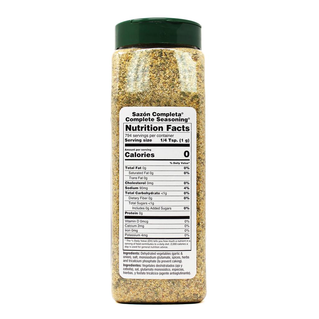 Badia Sazonador Completo - Combinación de Hierbas y Especias 793.8 g / 1.75 lb 3