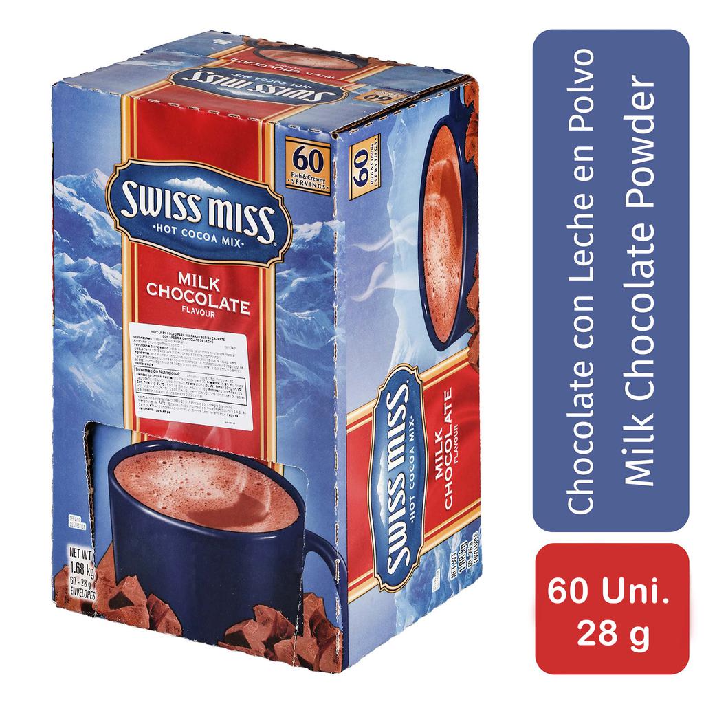 Swiss Miss Mezcla de Chocolate 60 Unidades / 28 g